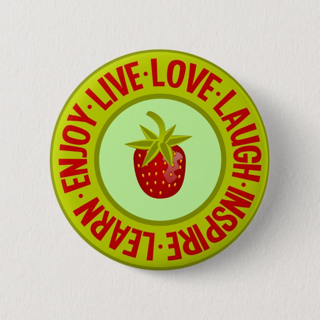 botón de AMAR VIVO LAUGH ... (Anverso)