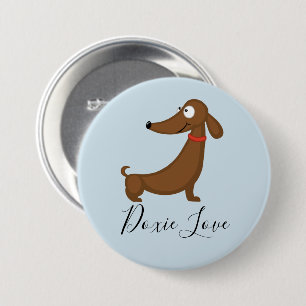 Botón de amor de Dachshund (Doxie)