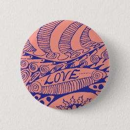 Botón de amor de la era de los sesenta