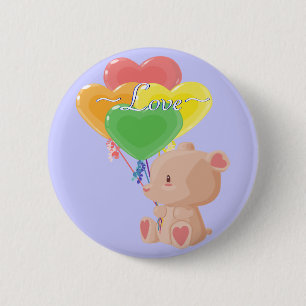 Botón de amor de Teddybear