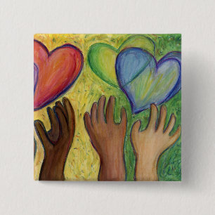 Botón de amor Hearts & Hands Diversity o pines Lap