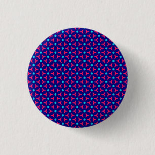 Botón de anclaje del patrón azul y fucsia