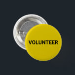 Botón de anclaje elegante sencillo amarillo negro<br><div class="desc">Texto de Personalizable de estilo sencillo y elegante de color negro y amarillo,  minimalista y voluntario,  cree su propio botón</div>