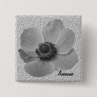 Botón de anémona de vintage de personalizable
