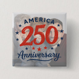 Botón de aniversario personalizado de América 250
