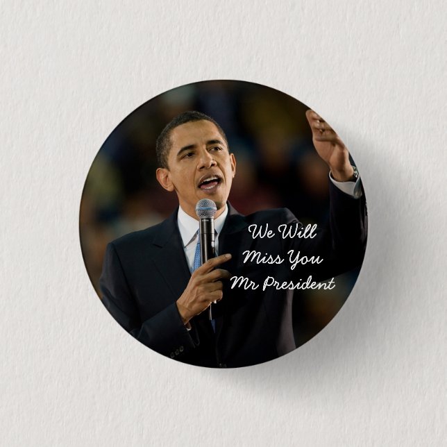 botón de apoyo del presidente Barack Obama (Anverso)