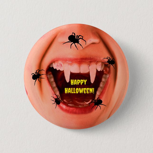 Botón de arañas de Halloween (Anverso)