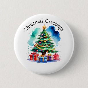 Botón de árbol de Navidad