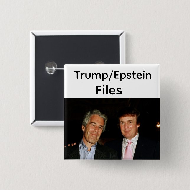 Botón de archivos de Trump/Epstein (Anverso y reverso)