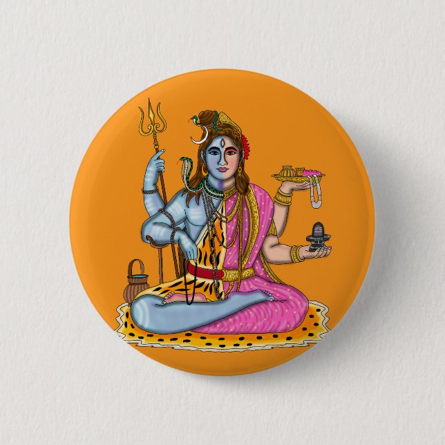 Botón de Ardhanarishvara (Anverso)
