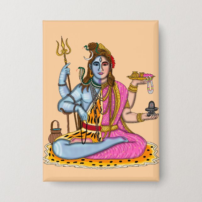 Botón de Ardhanarishvara (Anverso)