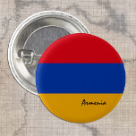 Botón de Armenia, moda de bandera armenia patrióti<br><div class="desc">Botones: Armenia y bandera armenia - amo a mi país,  viajes,  vacaciones,  patriotas nacionales / hinchas deportivos</div>
