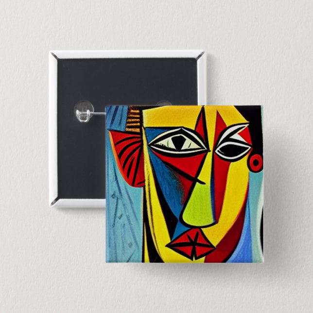 Botón de Arte Abstracto (Anverso y reverso)