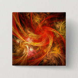 Botón de arte abstracto (cuadrado) de Firestorm No