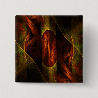 Botón de arte abstracto de jungla mística (cuadrad