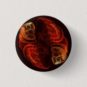 Botón de arte abstracto de metamorfosis (redondo)