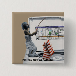 Botón de arte de fantasía del ladrón de pescadores