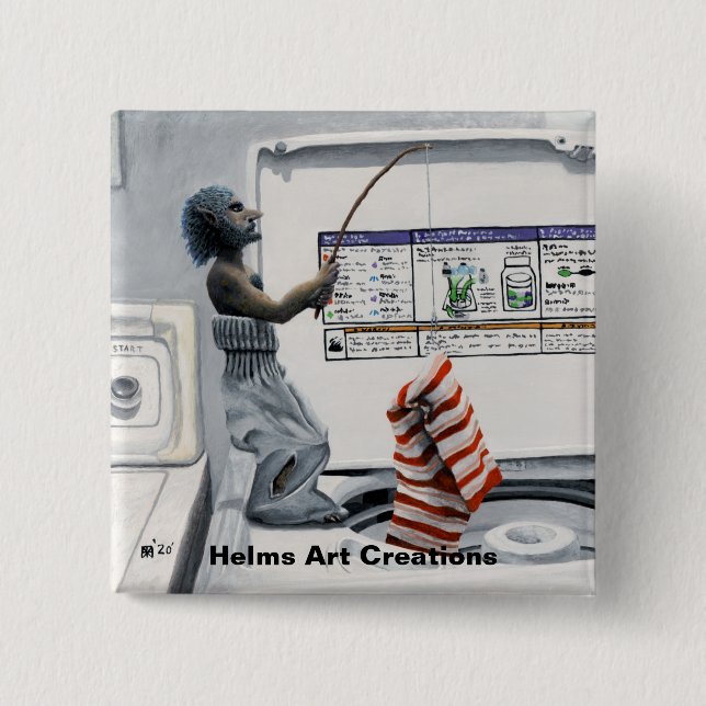 Botón de arte de fantasía para delitos de pesca cr