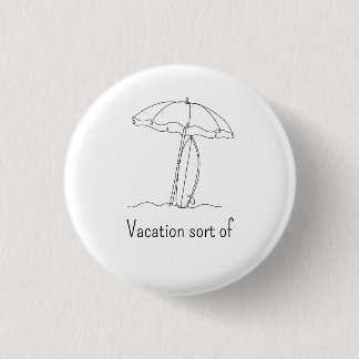 Botón de arte de línea de playa personalizado | Va