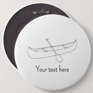Botón de arte de línea personalizada de canoa