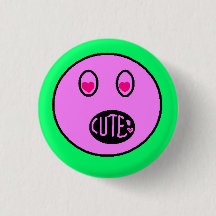 Botón de Arte de Píxel Pastel de Emoji de Ojos de 
