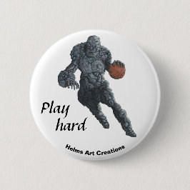 Botón de arte Fantasía Deporte de baloncesto de St