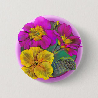 botón de arte fino de Primula/insignia