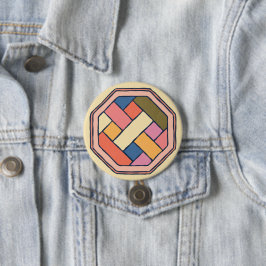 Botón de artes de patrones coreanos tradicionales