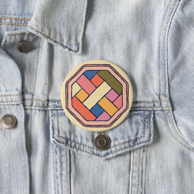 Botón de artes de patrones coreanos tradicionales (In situ)