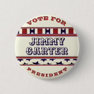 botón de aspecto de Jimmy Cater para President BVi