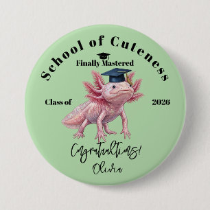 Botón de Axolotl de Graduación - Orgullo de Famili