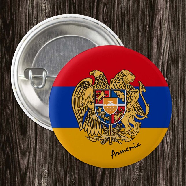 Botón de bandera armenia, Armenia patriótica (Subido por el creador)