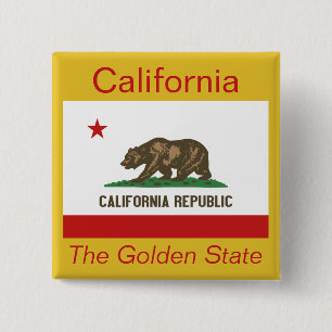 Botón de bandera californiana