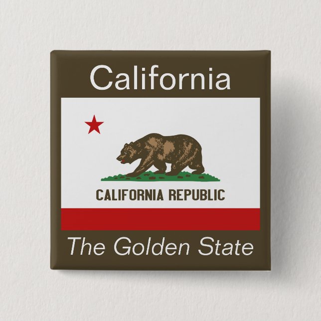 Botón de bandera californiana (Anverso)