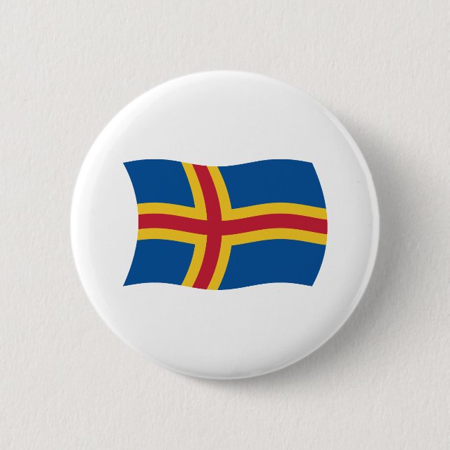 Botón de bandera de Åland (Anverso)
