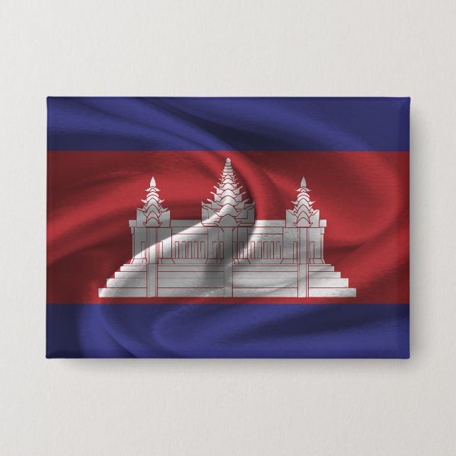 Botón de bandera de Camboya (Anverso)