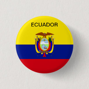 botón de bandera de Ecuador.