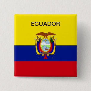 botón de bandera de Ecuador.