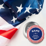 Botón de bandera de EE. UU. de campaña de texto de<br><div class="desc">Botón de bandera de EEUU de la campaña de texto personalizado.</div>