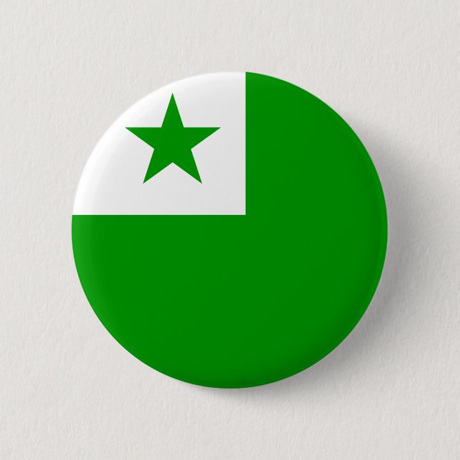 Botón de bandera de esperanto (Anverso)