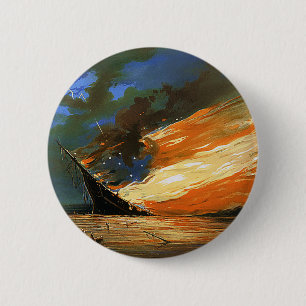 Botón de bandera de grabación de abstracto de vint