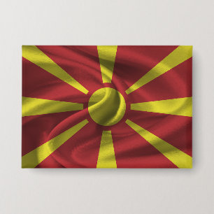 Botón de bandera de Macedonia del Norte