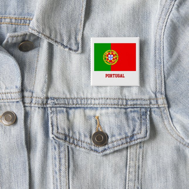 Botón de bandera de Portugal/Pin lapel (In situ)