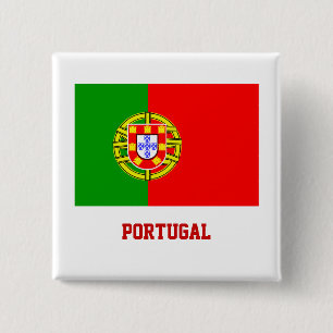 Botón de bandera de Portugal/Pin lapel