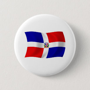 Botón de bandera de República Dominicana