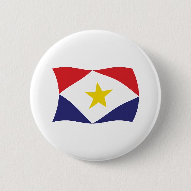 Botón de bandera de Saba (Anverso)