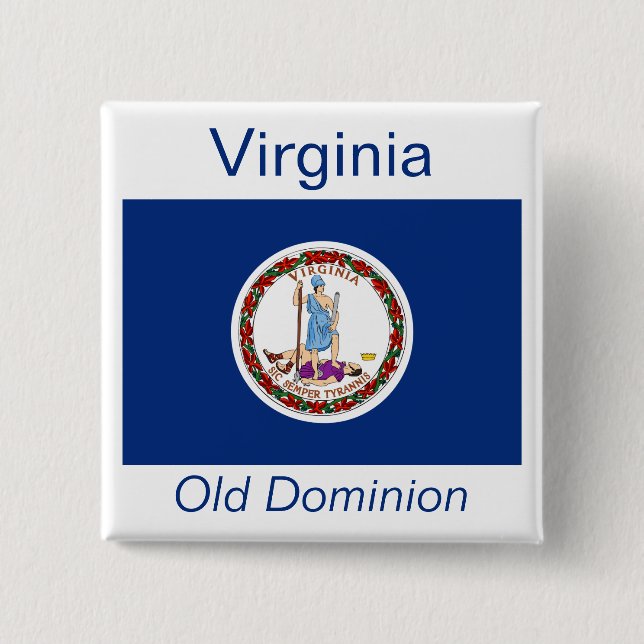 Botón de bandera de Virginia (Anverso)