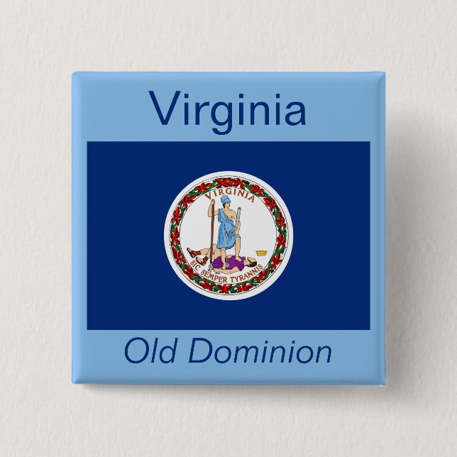 Botón de bandera de Virginia (Anverso)
