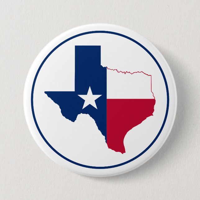 Botón de bandera del mapa de Texas (Anverso)
