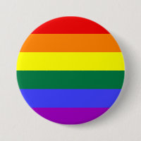 Botón de bandera del orgullo arcoiris